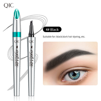 Four-prong Liquid Eyebrow Pencil Waterproof - Afrotix #