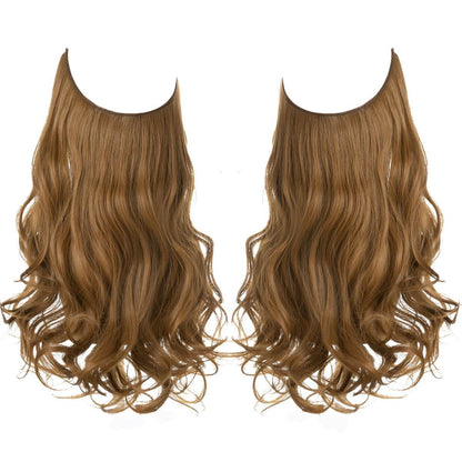 Hair extension wig invisible natural long curly hair - Afrotix