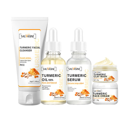 Turmeric Set Skin Care Set Five-piece Afrotix