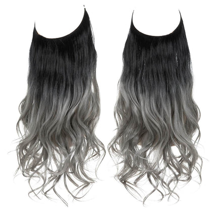 Hair extension wig invisible natural long curly hair - Afrotix