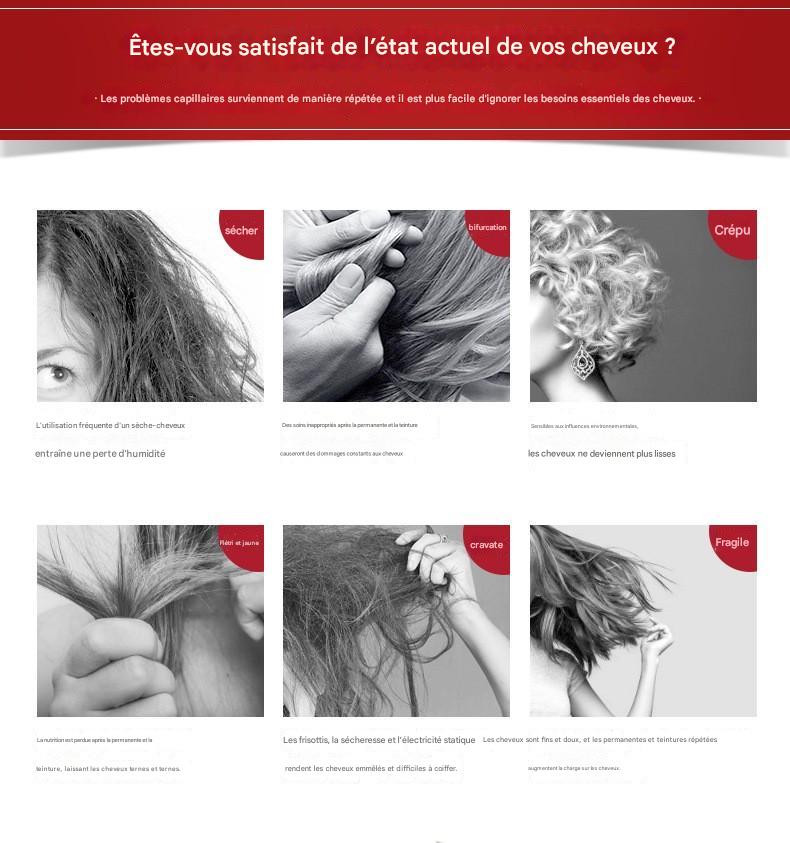 Japonais FINO/fenrich Shampooing Après-Shampooing 550ml Masque Capillaire Parfumé Rouge Afrotix