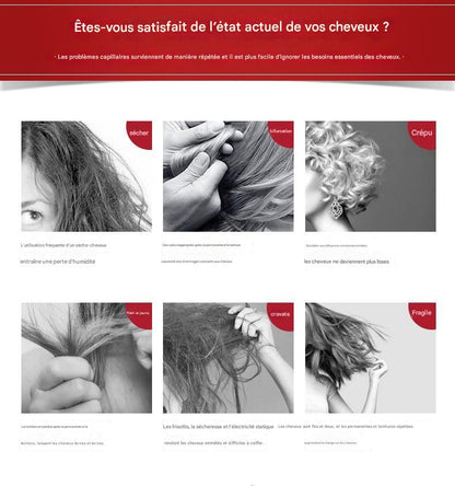 Japonais FINO/fenrich Shampooing Après-Shampooing 550ml Masque Capillaire Parfumé Rouge Afrotix