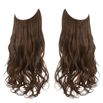 Hair extension wig invisible natural long curly hair - Afrotix