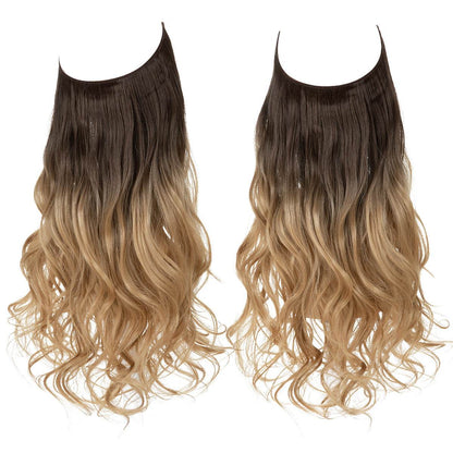 Hair extension wig invisible natural long curly hair - Afrotix