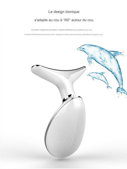 Instrument de Protection du cou EMS, Instrument de Massage du cou, levage et serrage, lumière colorée, Instrument de beauté du cou importé - Afrotix