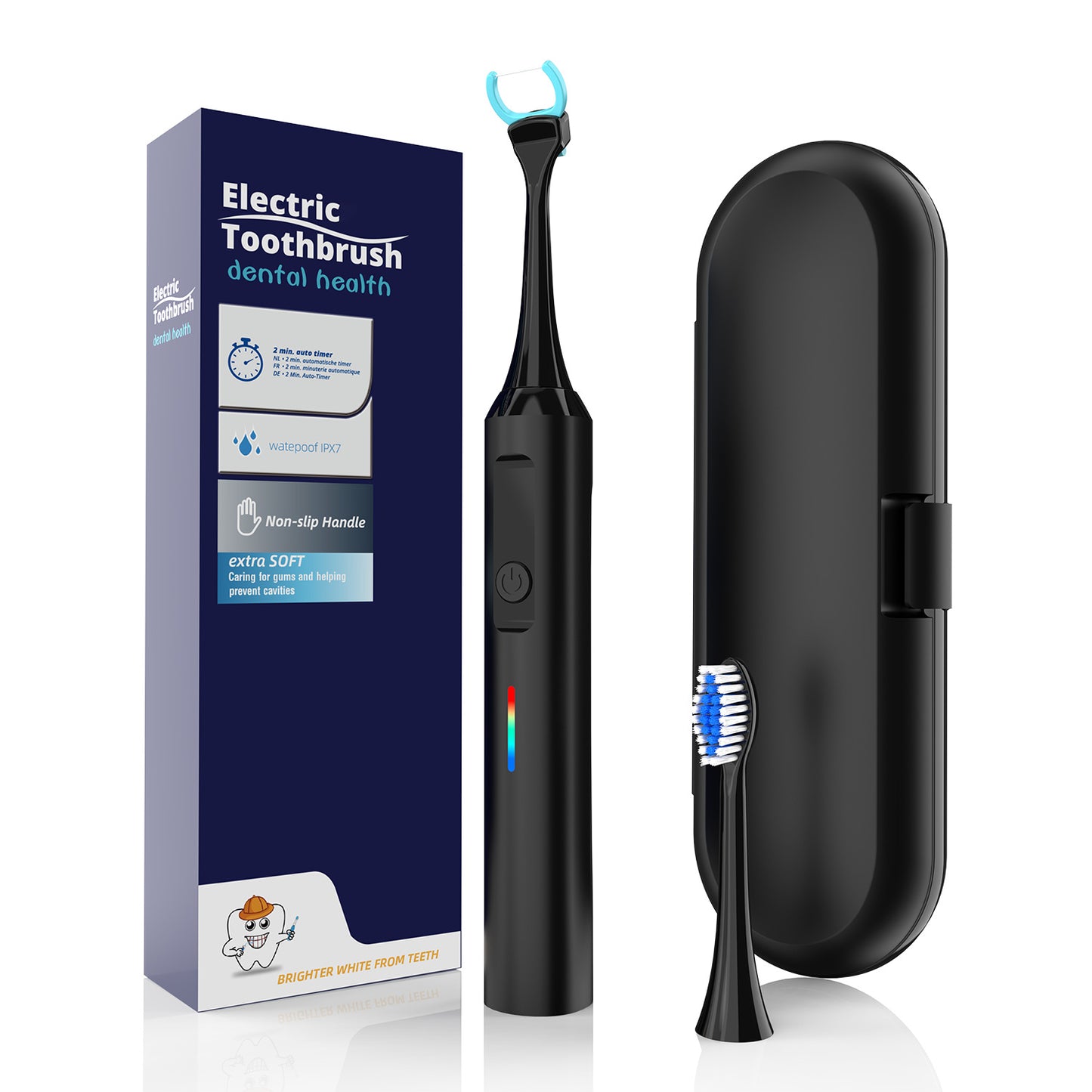 New Oral Dental Cleaning Floss Suit IPX7 Waterproof Sonic Electric Floss Toothbrush Charging