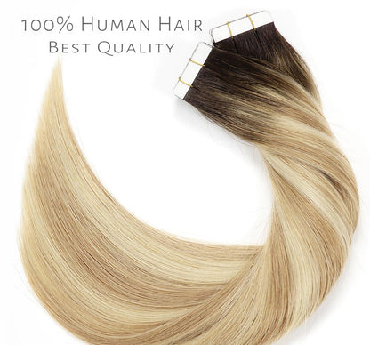 Real Wig Film Hair Natural Seamless Hair Tape In Human Hair European And American Cross-border Manufacturers Wholesale