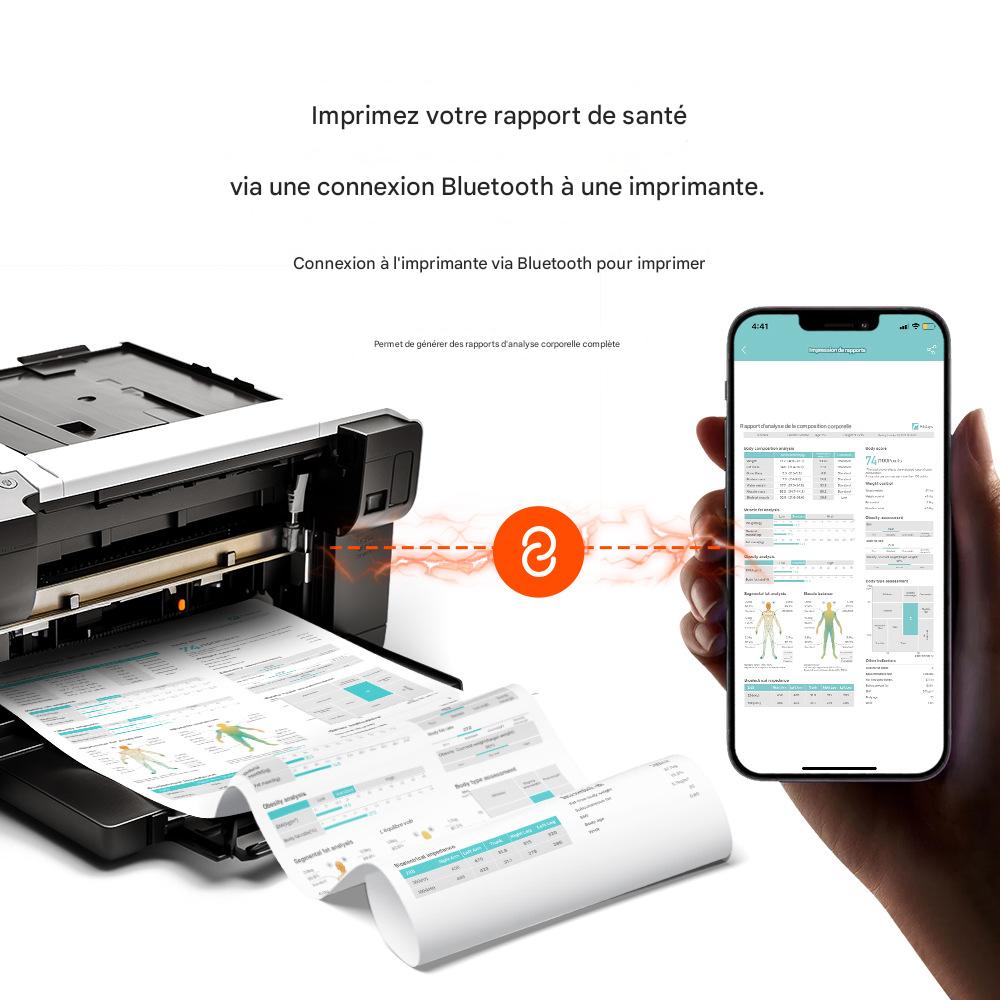 Balance Digitale Intelligente à Écran Couleur VA – 8 Électrodes – Bluetooth - Afrotix