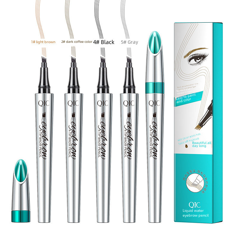 Four-prong Liquid Eyebrow Pencil Waterproof - Afrotix #