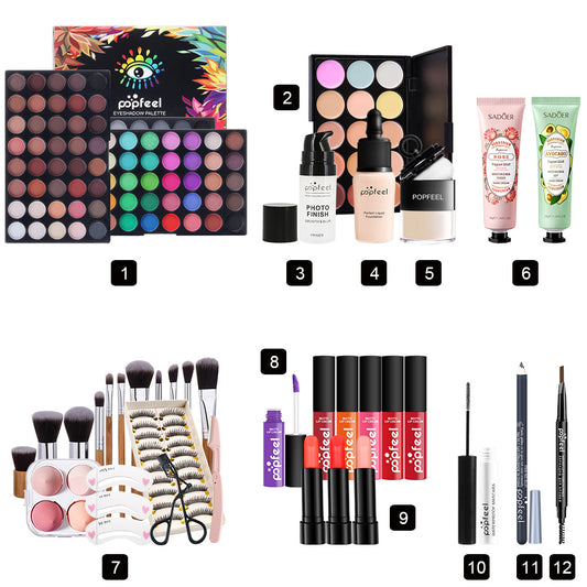 POPFEEL – ensemble outils de maquillage, brosse bouffante, Afrotix
