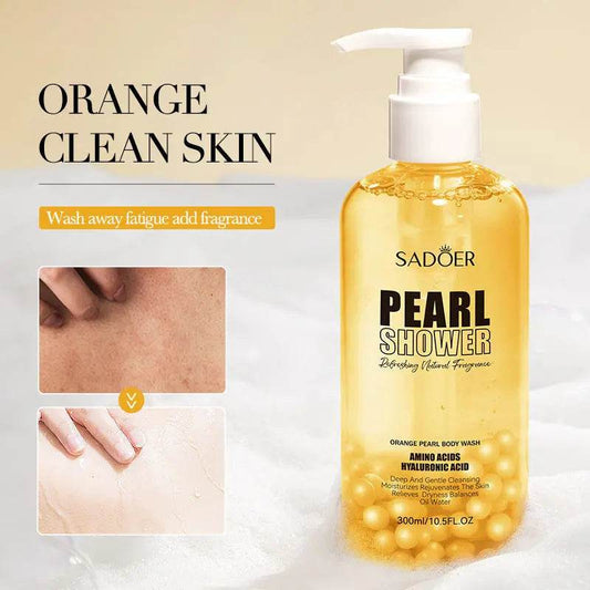 Orange Pearl Shower Gel 300ml Cleaning Fragrance Bath Lotion - Afrotix