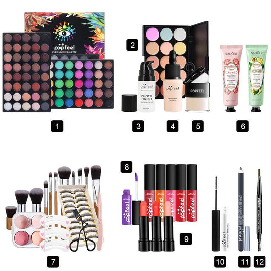 POPFEEL – ensemble outils de maquillage, brosse bouffante, - Afrotix
