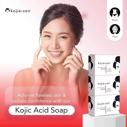Pack de trois barres de Kojie san savon éclaircissant,100 g - Afrotix