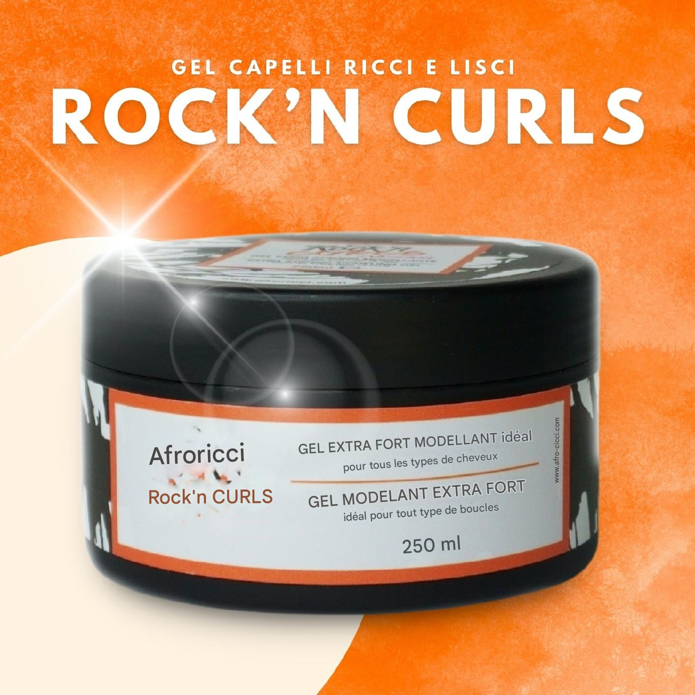 Rock 'n' Curls gel de modelage extra fort 250 ml - Afrotix #