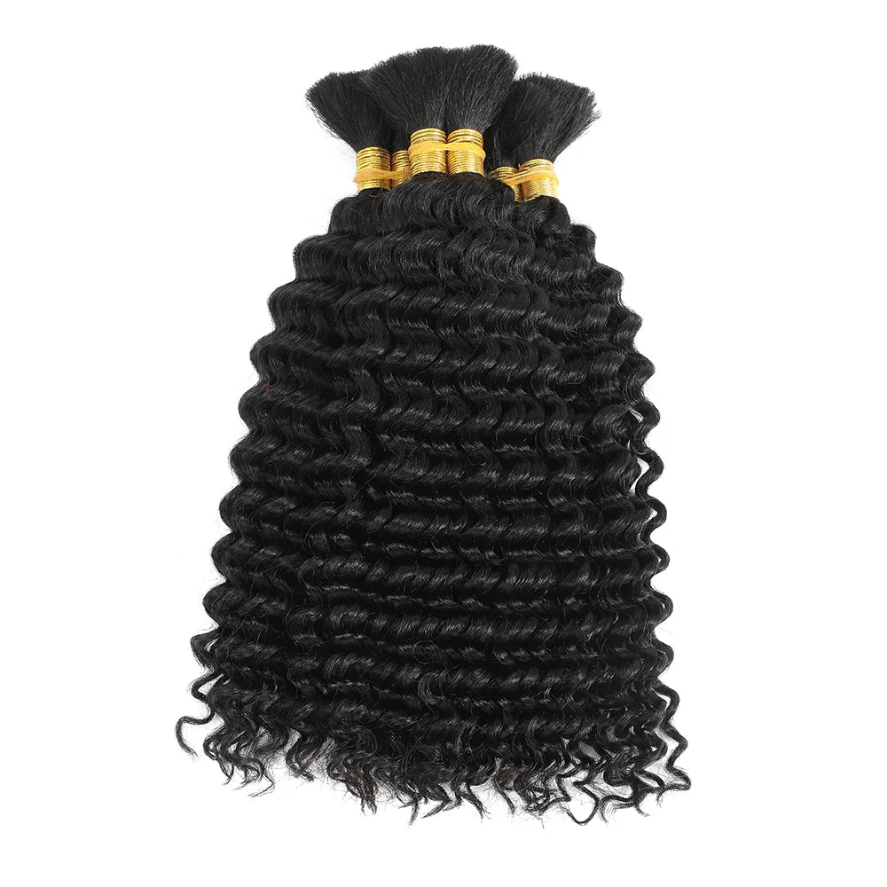 Cabello humano a granel - Ondulado profundo / Rizado profundo - Ideal para trenzas