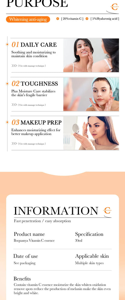 3 sérums faciales que combinan vitamina C, retinol y ácido hialurónico,