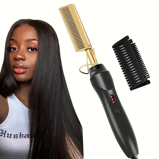 Peine para el cabello con calefacción eléctrica,