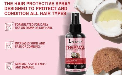 Spray capillaire protecteur thermique avec sérum hydratant bouclier thermique
