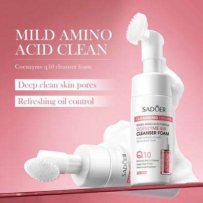 Limpiador facial espumoso con vitamina C y Q10,