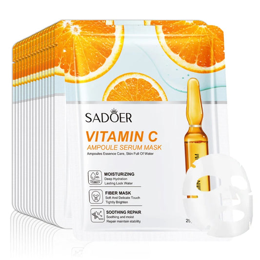 10 mascarillas faciales hidratantes con vitamina C para el cuidado facial