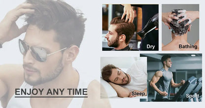 Prótesis capilares masculinas Microskin Peluquines de cabello humano Prótesis capilares para hombres