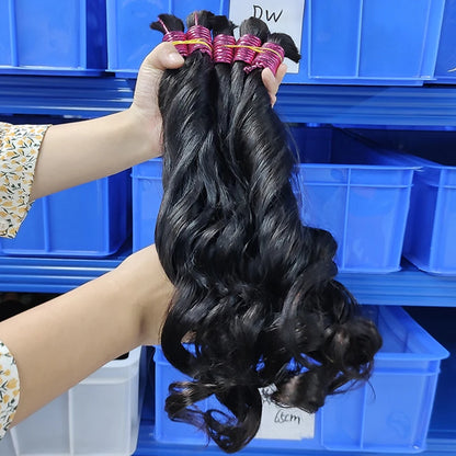 Extensions de cheveux 100 % humains sans trame, tissage Raw vietnamien brut,