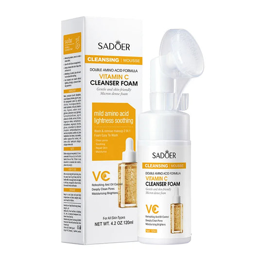 Limpiador facial espumoso con vitamina C y Q10,