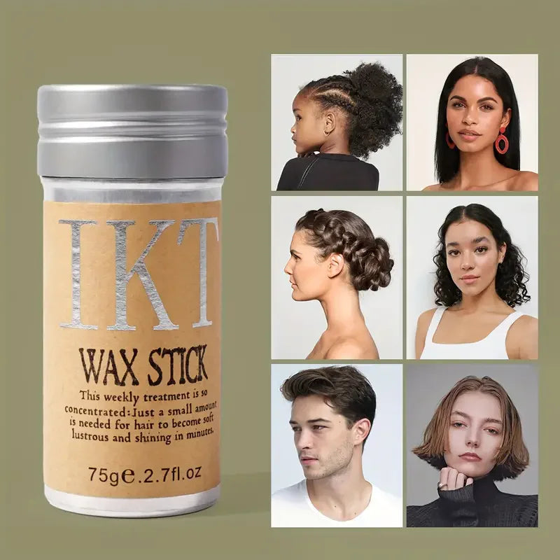 Slick Back Hair Wax Stick pour cheveux rebelles, coiffure de perruque et accessoires