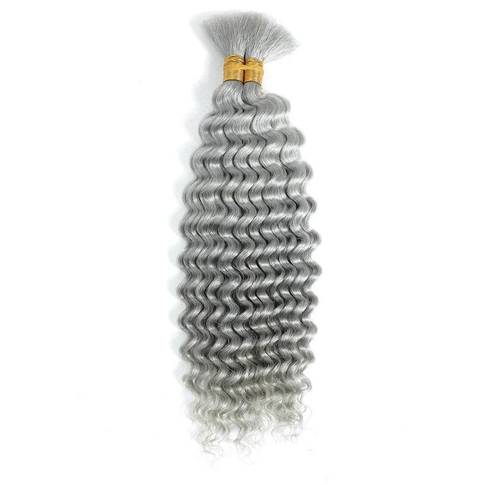 Cheveux humains tressés 100 g Cheveux humains ondulés profonds - Afrotix