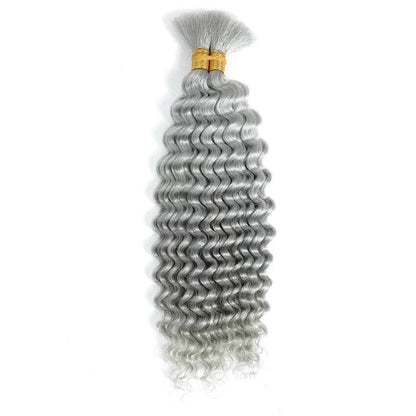 Cheveux humains tressés 100 g Cheveux humains ondulés profonds - Afrotix