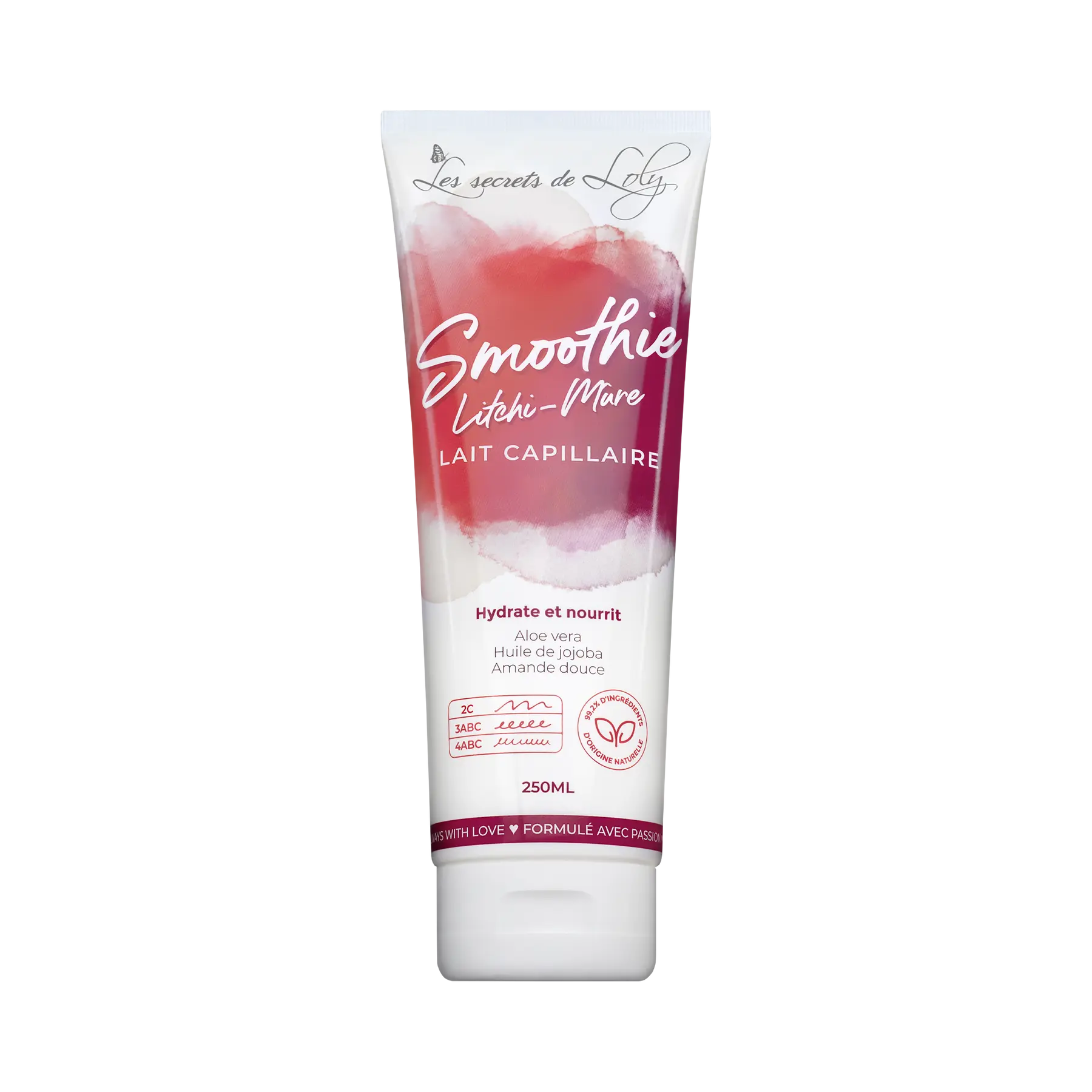 LES SECRETS DE LOLY SMOOTHIE LITCHI-MÛRE Lait capillaire - 250ml - Afrotix