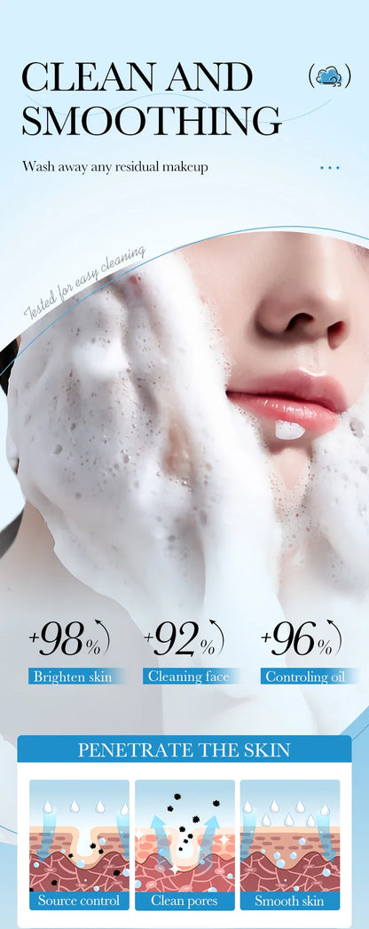 Limpiador facial espumoso con vitamina C y Q10,
