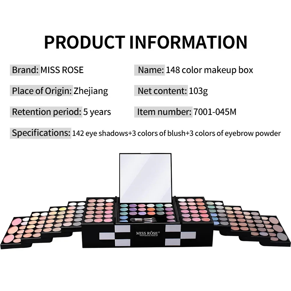 Kit de neceser de maquillaje: combinación de colores definitiva: set de regalo para las fiestas
