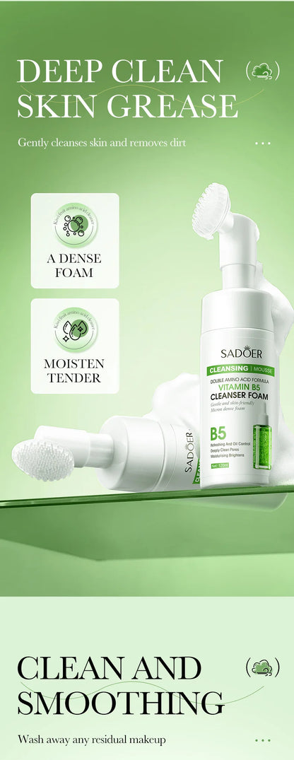 Limpiador facial espumoso con vitamina C y Q10,