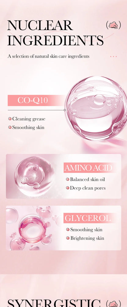 Limpiador facial espumoso con vitamina C y Q10,