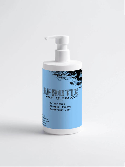 Shampoing, Soin Couleur Pêche Pamplemousse Zeste - Afrotix