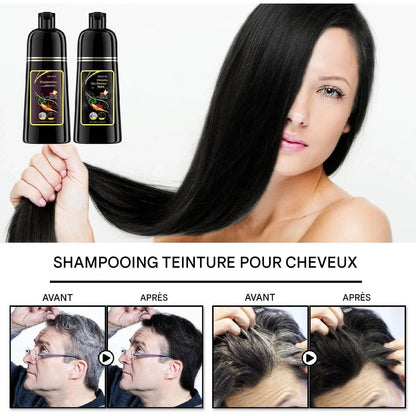Shampooing Teintant aux Herbes Naturelles+ pousse des cheveux - Afrotix