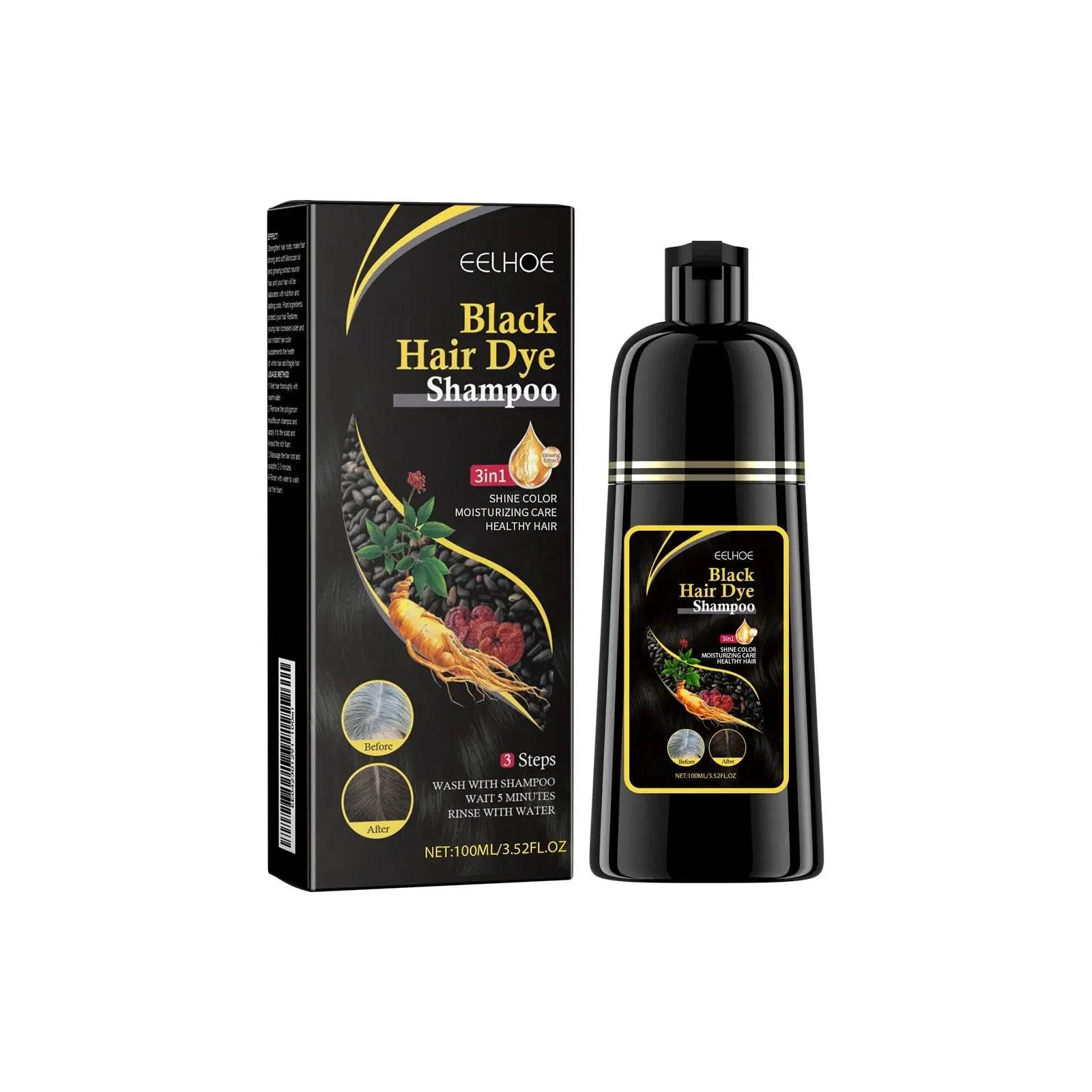 Shampooing Teintant aux Herbes Naturelles+ pousse des cheveux - Afrotix