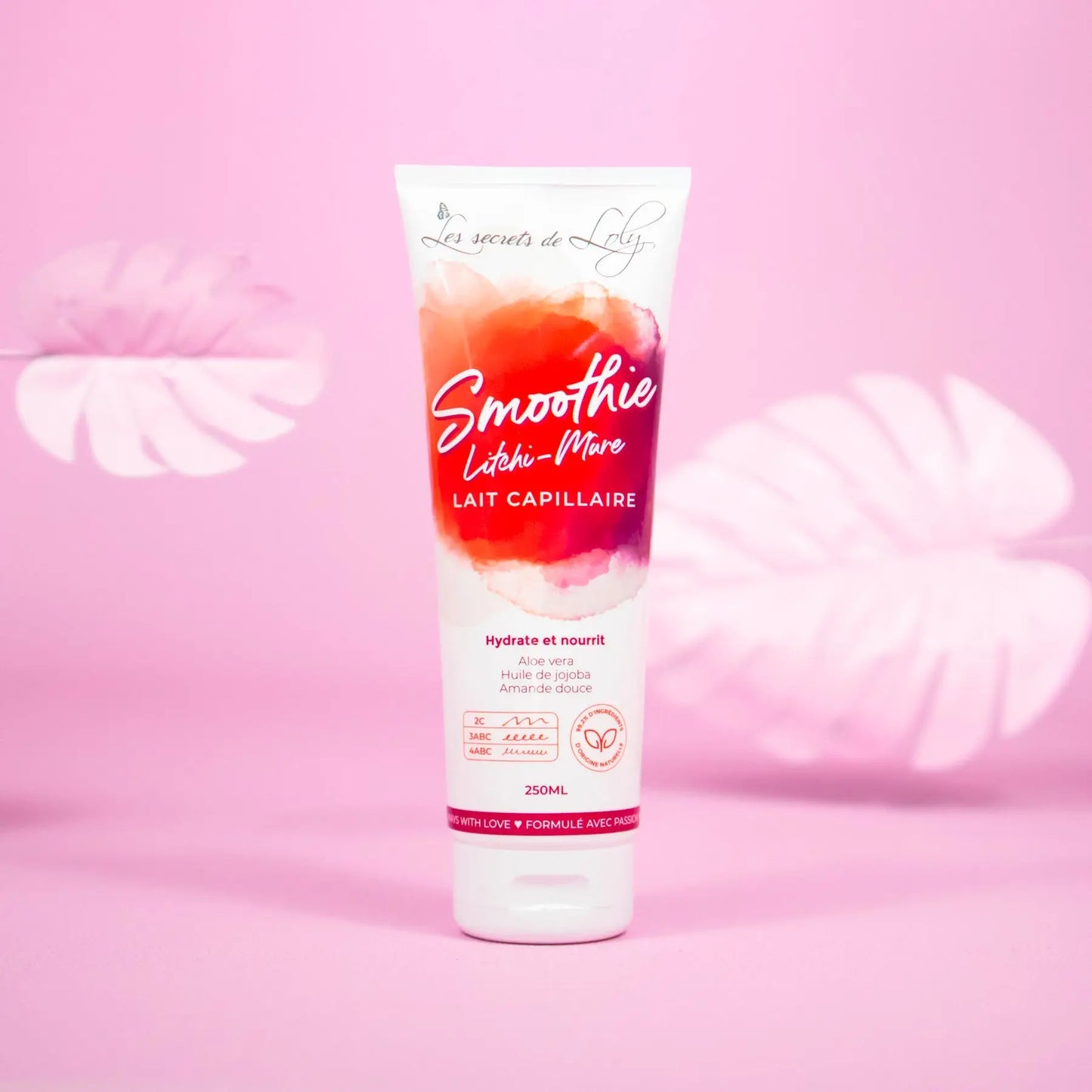 LES SECRETS DE LOLY SMOOTHIE LITCHI-MÛRE Lait capillaire - 250ml - Afrotix