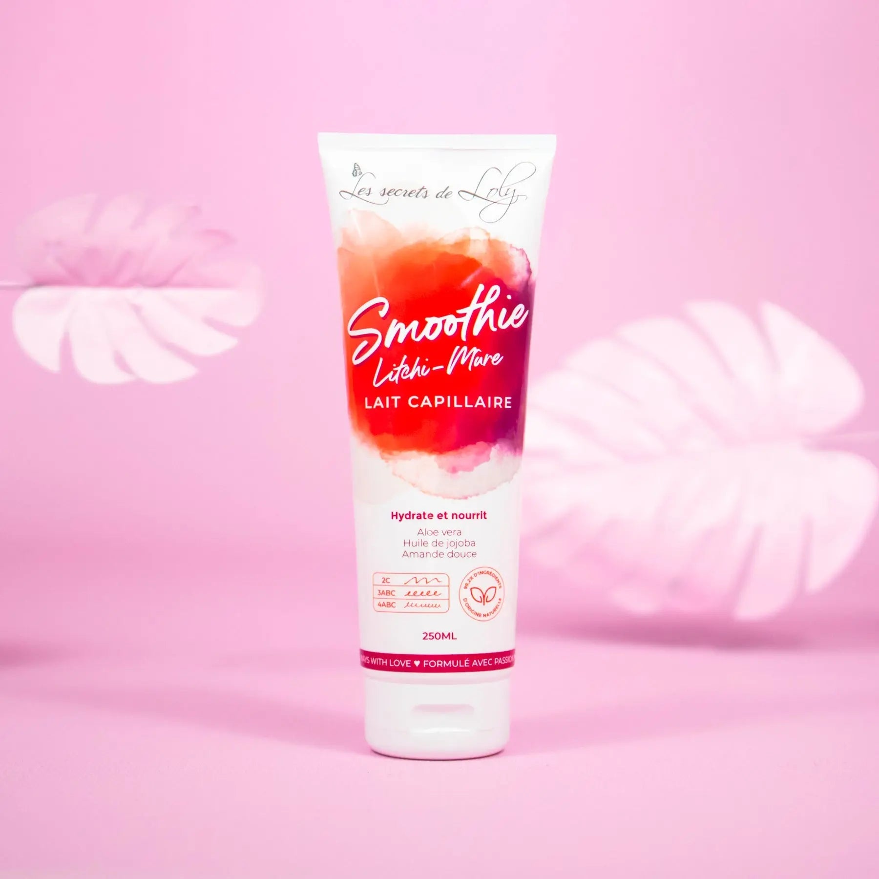LES SECRETS DE LOLY SMOOTHIE LITCHI-MÛRE Lait capillaire - 250ml - Afrotix