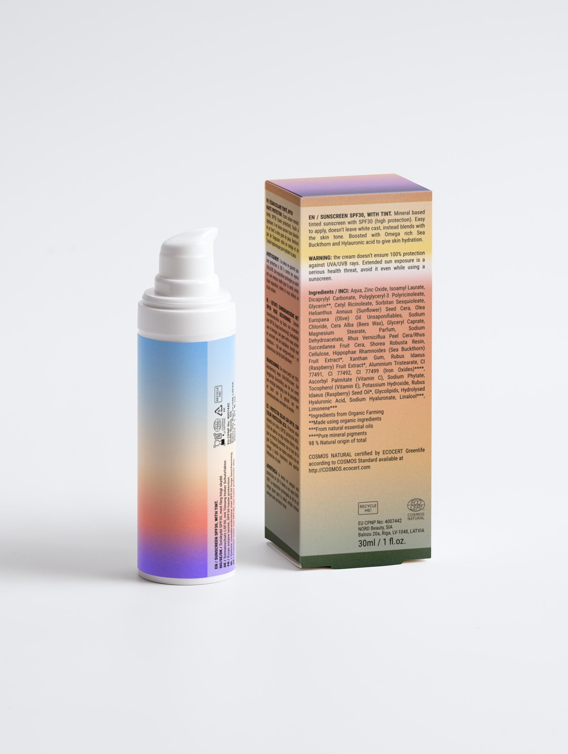 Crème solaire teintée, SPF30 - Afrotix #