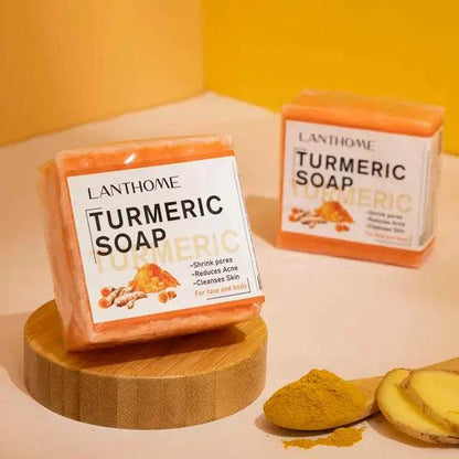 Turmeric Soap Face Cleansing Anti Acne - Afrotix