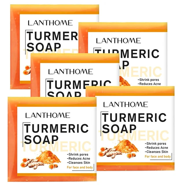 Turmeric Soap Face Cleansing Anti Acne - Afrotix