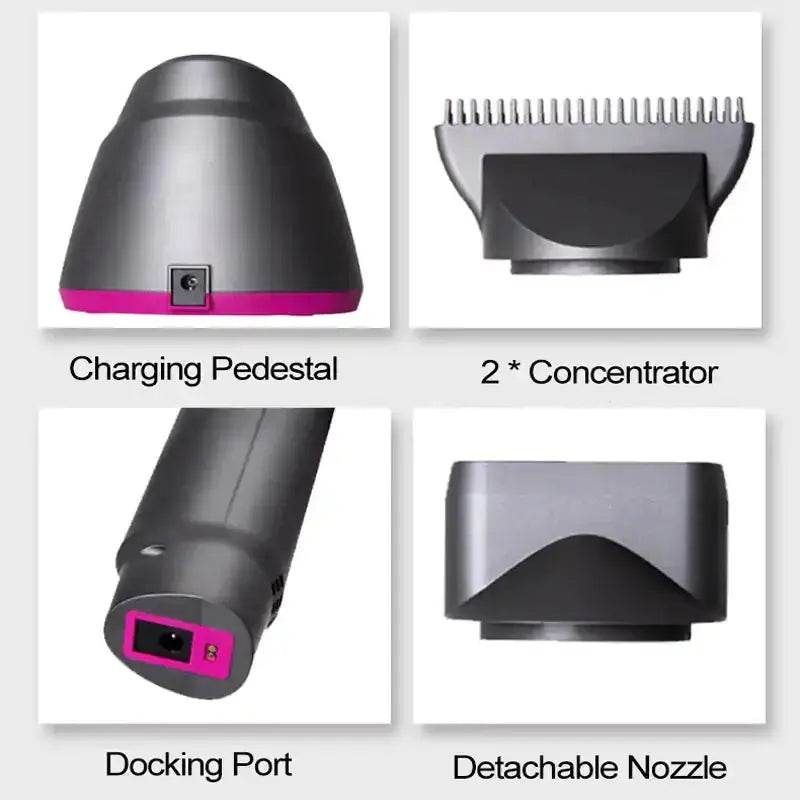 Wireless Rechargeable Hair Dryer / Sèche-cheveux rechargeable sans fil . - Afrotix