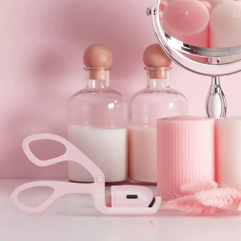 Pink Electric Eyelash Curler - Afrotix