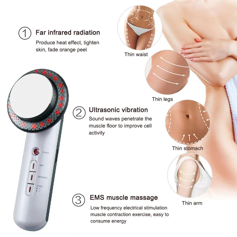 Ultrasound Cavitation EMS Face Body Slimming Massager - Afrotix