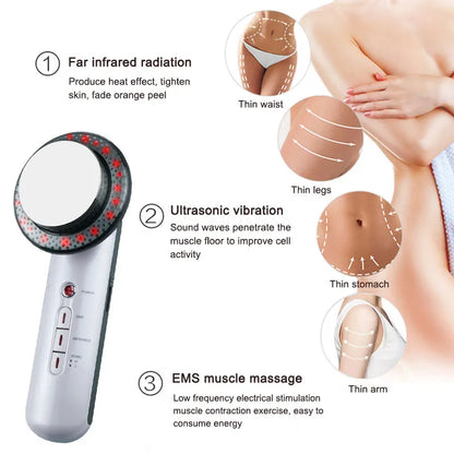 Ultrasound Cavitation EMS Face Body Slimming Massager - Afrotix