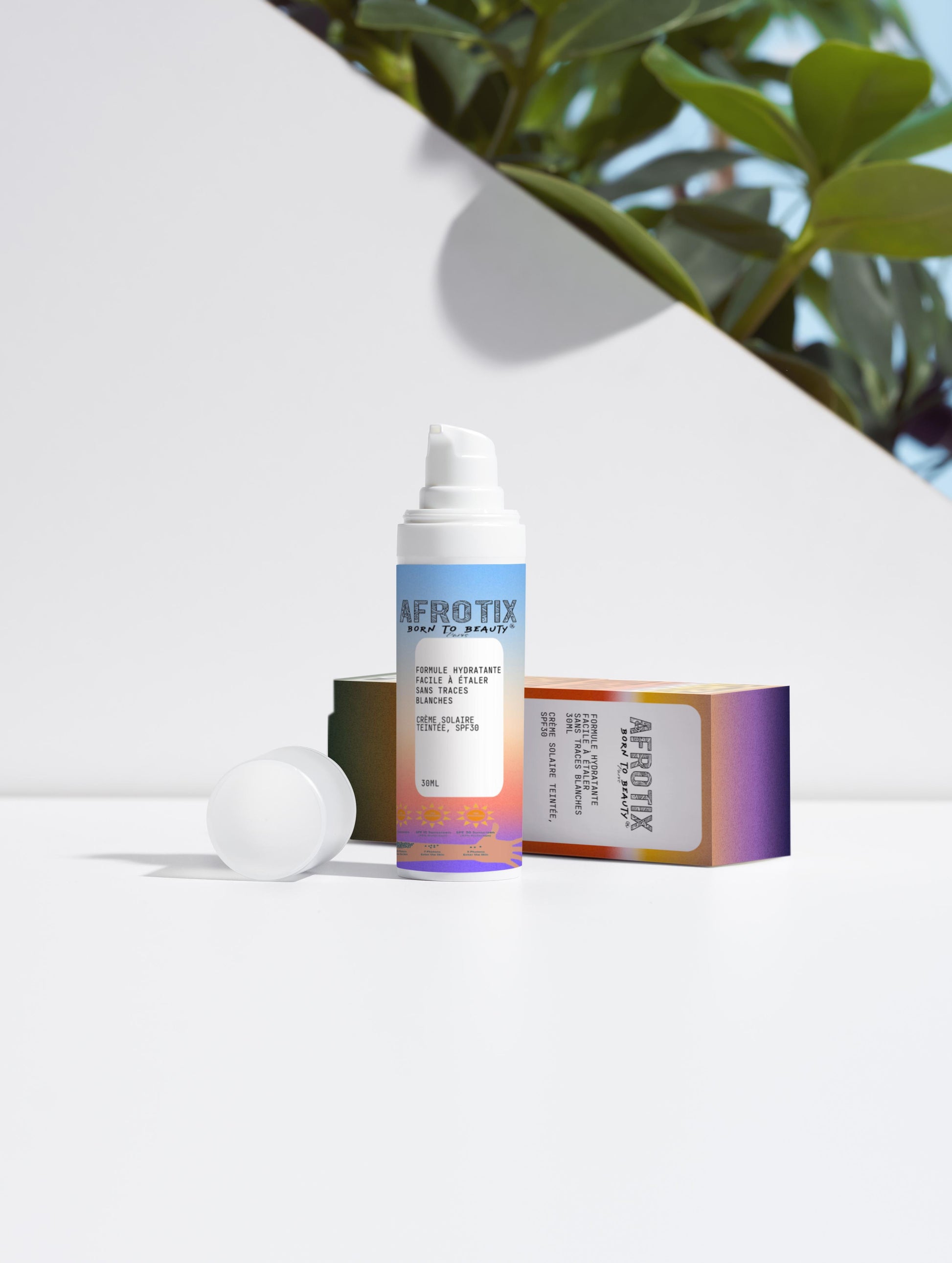 Crème solaire teintée, SPF30 - Afrotix #