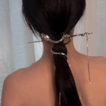 Copper Alloy Hair Accessories Snake Winding And Cool - Afrotix