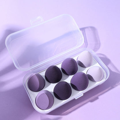 Juego de esponjas de maquillaje en forma de huevo: esponjas con forma de gota de agua, de doble uso, secas y húmedas